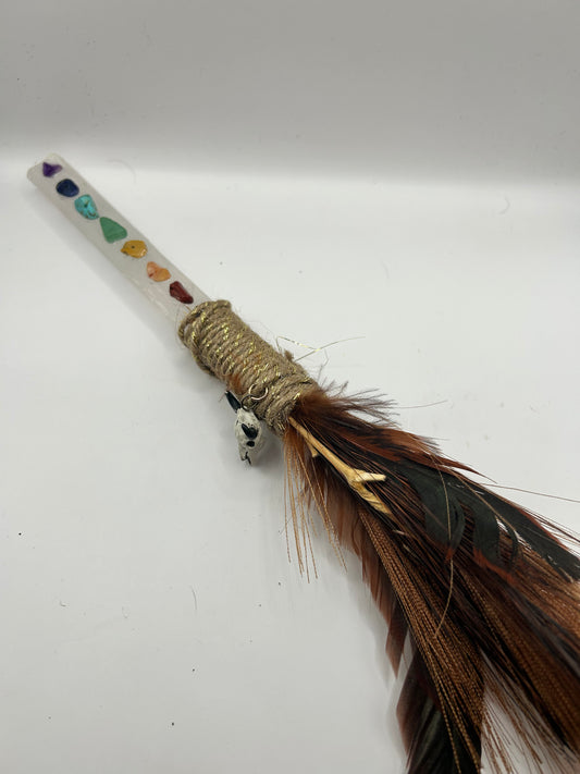 Selenite besom broom