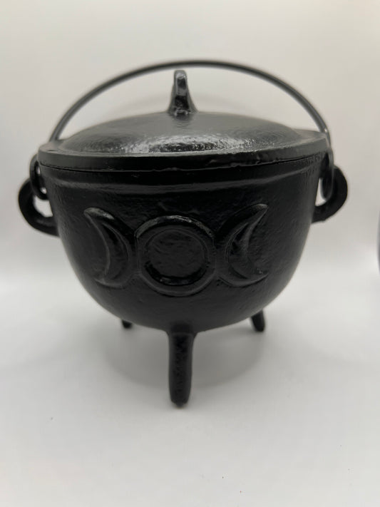 Triple Moon Cast Iron Cauldron